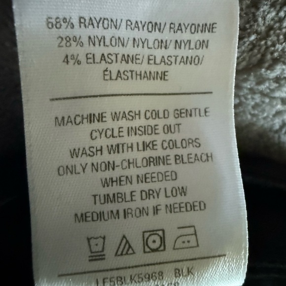 ~Joe's Jeans Black Rayon Nylon Spandex Stretch Pants - Picture 7 of 8